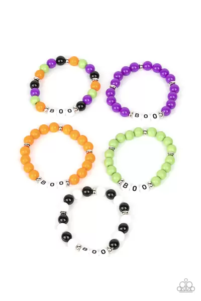 I SAY BOO - MULTI STRETCH HALLOWEEN BRACELETS SET FOR KIDS