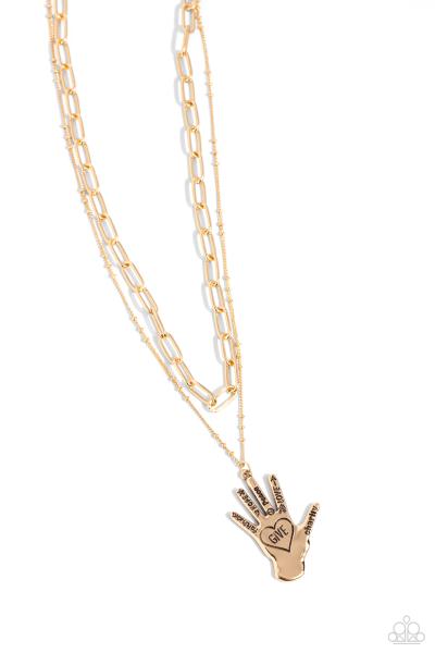 Giving a Hand - Gold