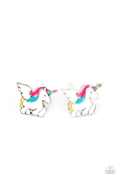 SS-Unicorn post back earrings