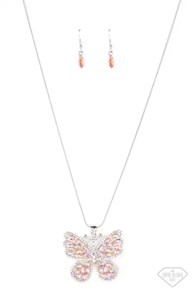 Fame and FLUTTER - Multi Butterfly Necklace - Empire Diamond Exclusive